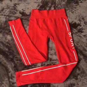 Sport workout leggings.